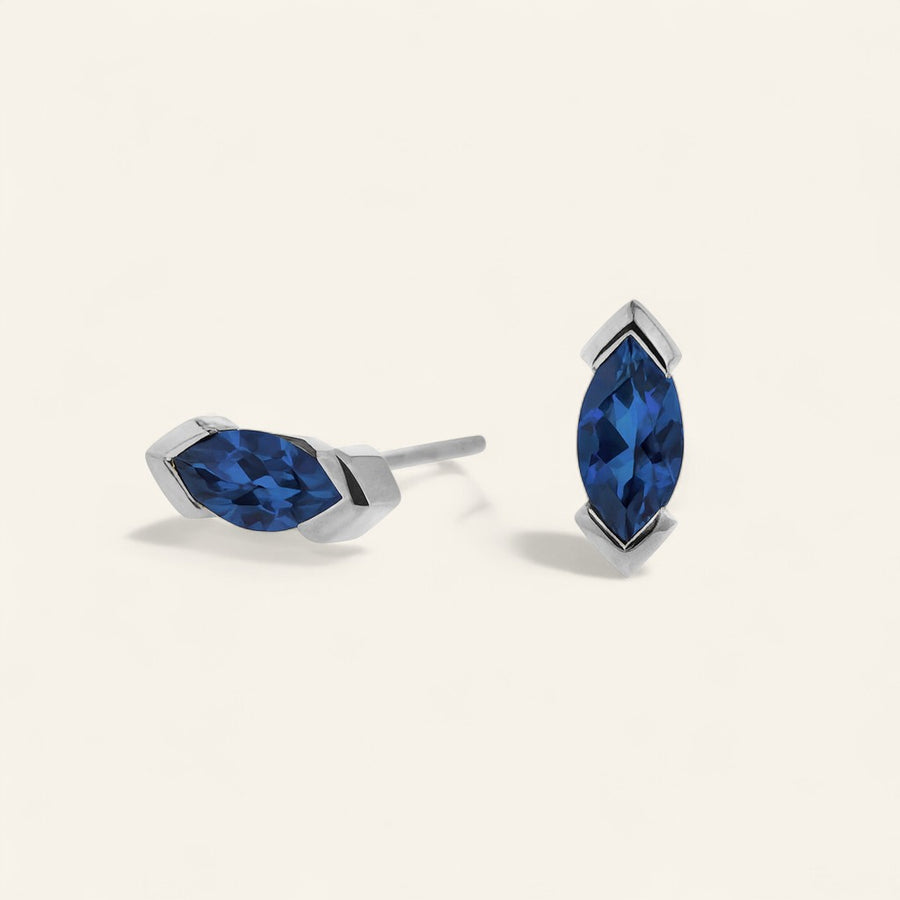 The V-Prong Marquise Stud