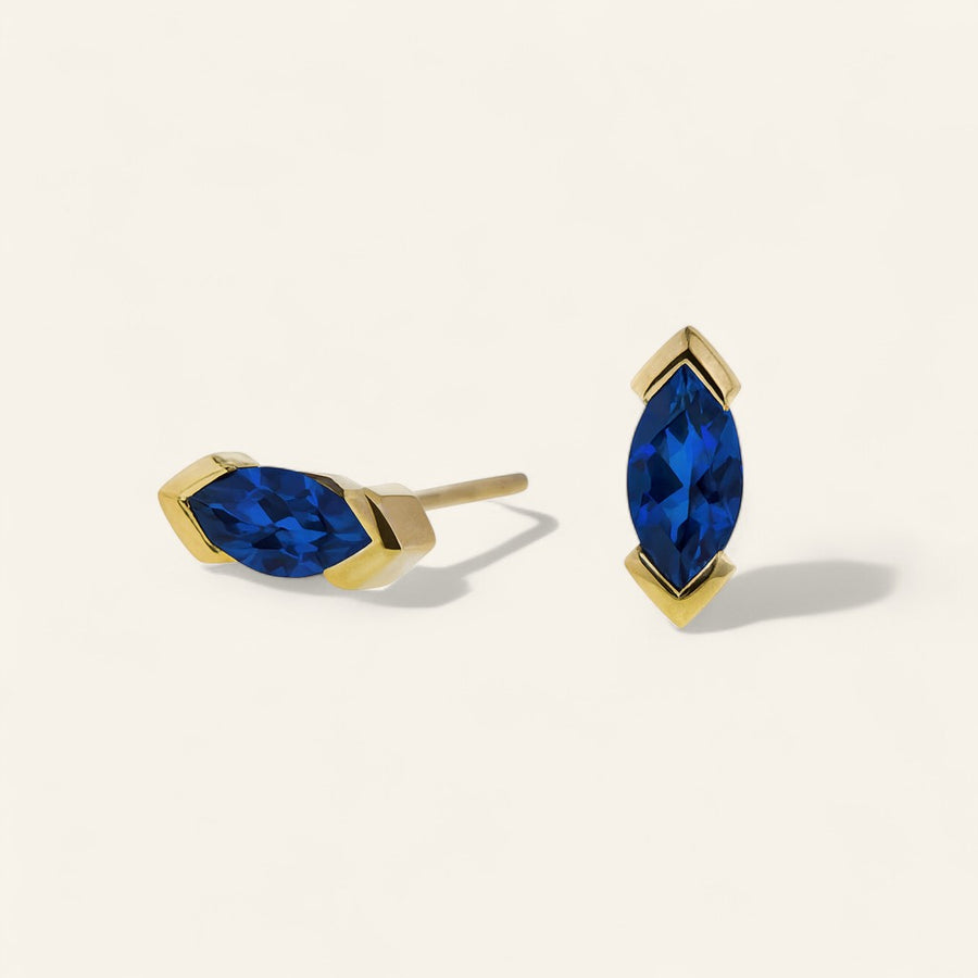 The V-Prong Marquise Stud