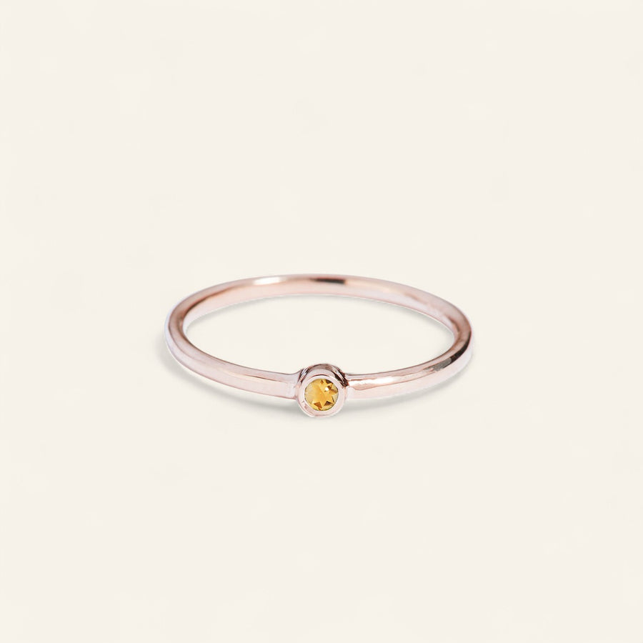 The Mini Stone Stacker Ring in 9kt Gold