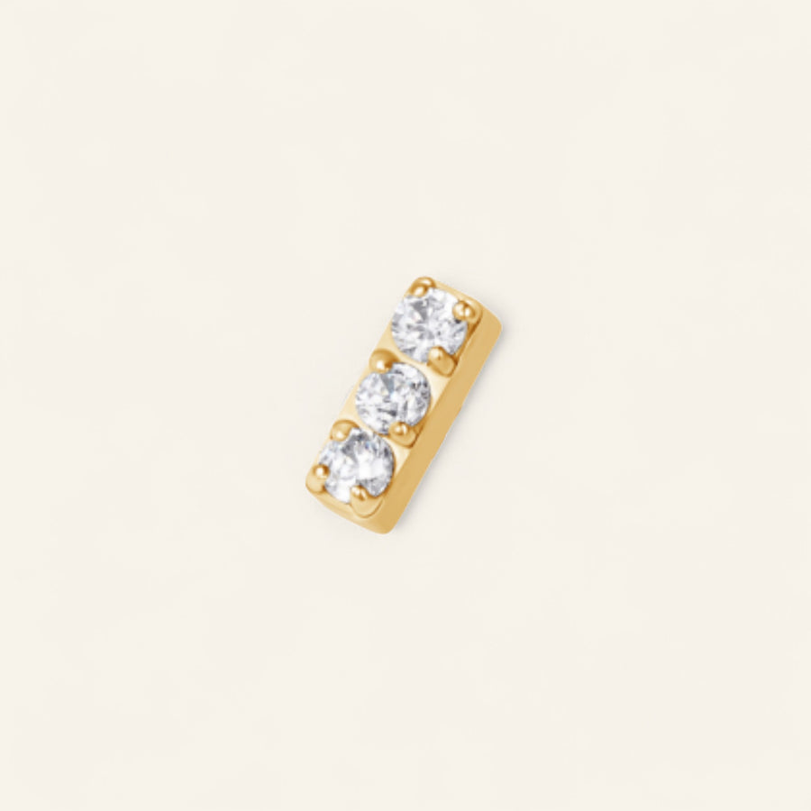 The PVD Mini CZ Stud Top