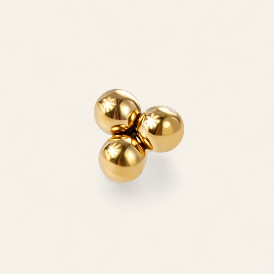The PVD Tri Bead Stud Top