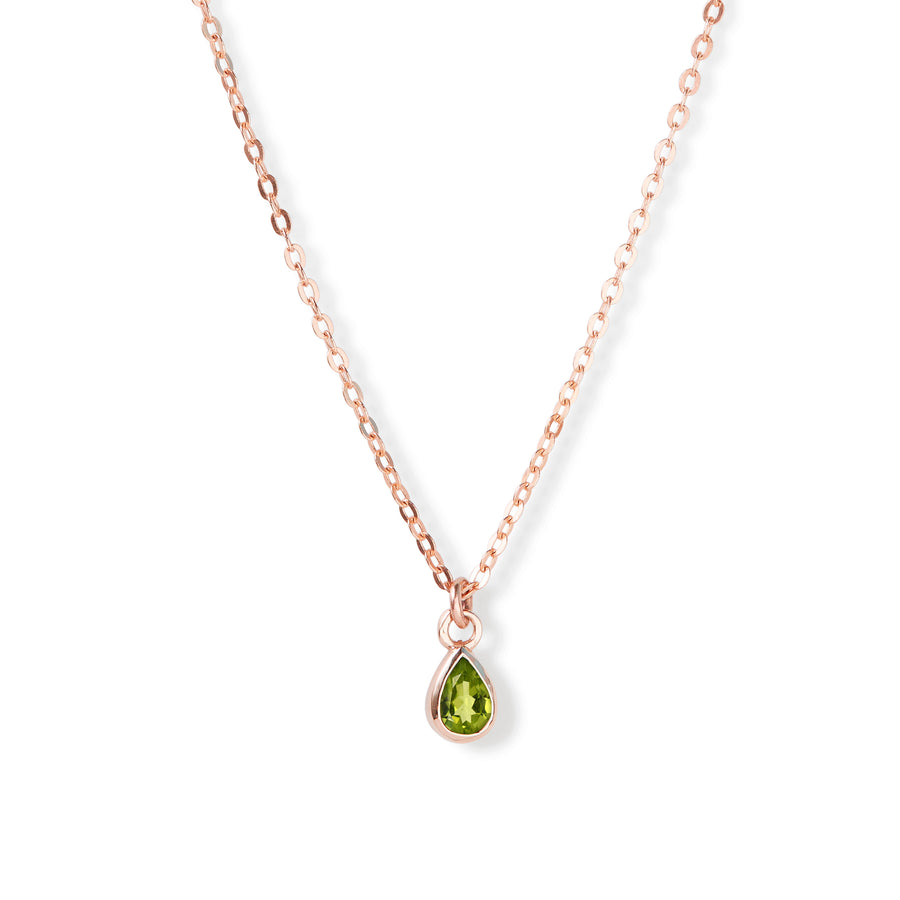 The 6x4 Pear Cut Stone Necklace