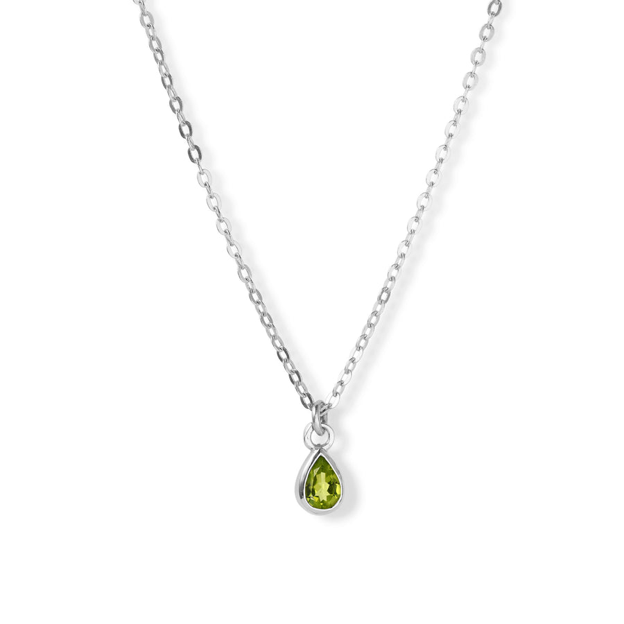 The 6x4 Pear Cut Stone Necklace