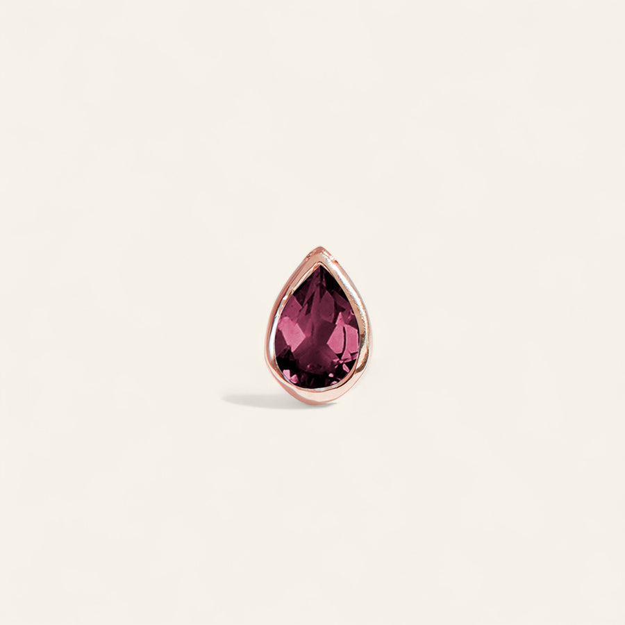 The 6x4 Pear Cut Stone Stud