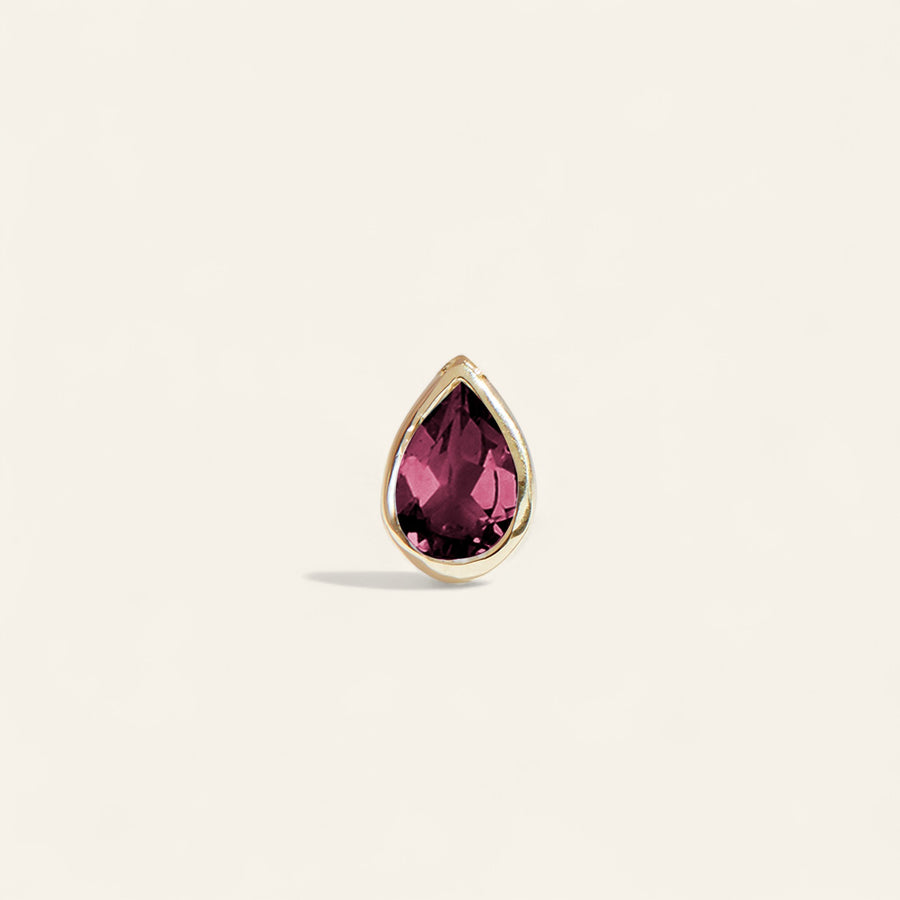 The 6x4 Pear Cut Stone Stud