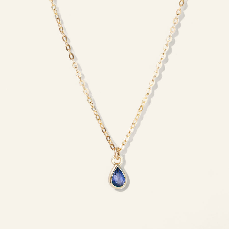 The 6x4 Pear Cut Stone Necklace