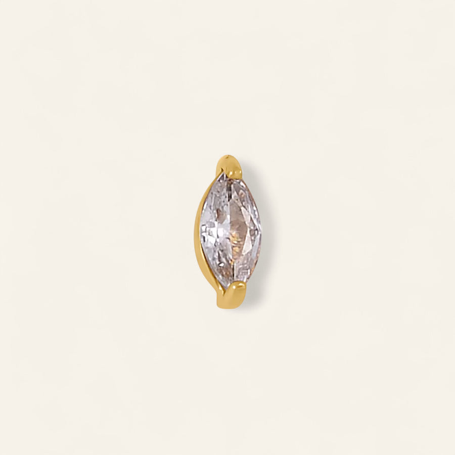 The PVD CZ Marquise Stud Top
