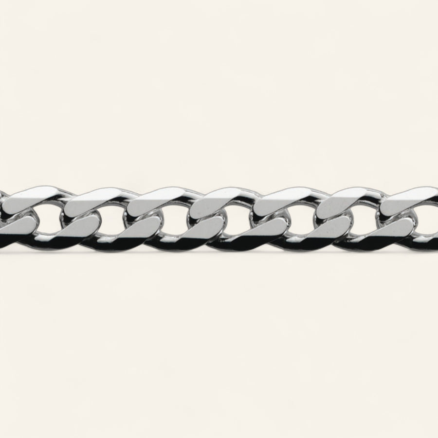 Silver Curb Chain (10L) / 180 Gauge (65cm)