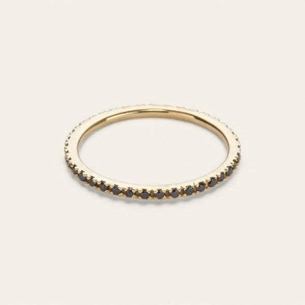The Ultra Light Eternity Band in Black Diamond