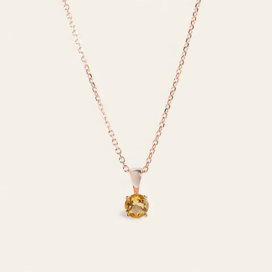 The Birthstone Necklace Peridot 9kt Yellow Gold