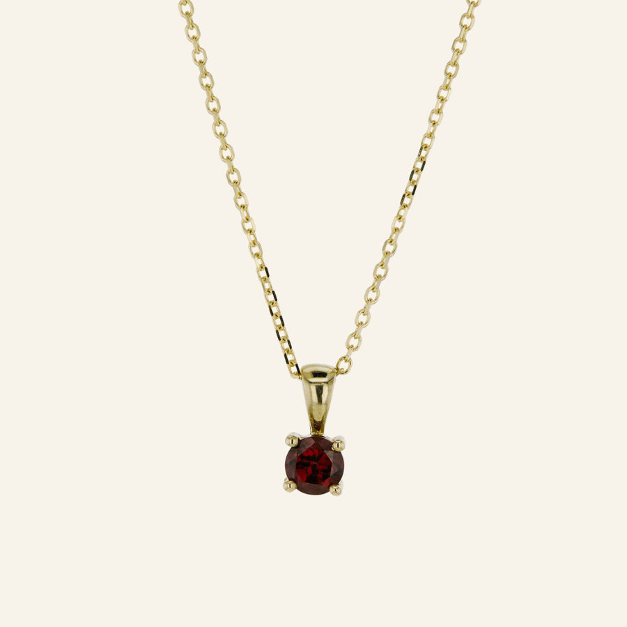 The Birthstone Necklace Peridot 9kt Yellow Gold