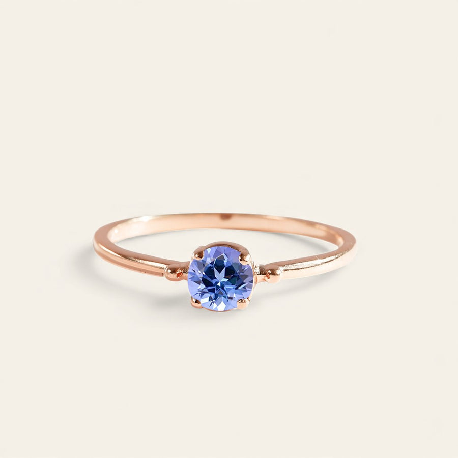 The Birthstone Ring in 9kt Rose Gold 9kt Rose Gold Pink Tourmaline Q