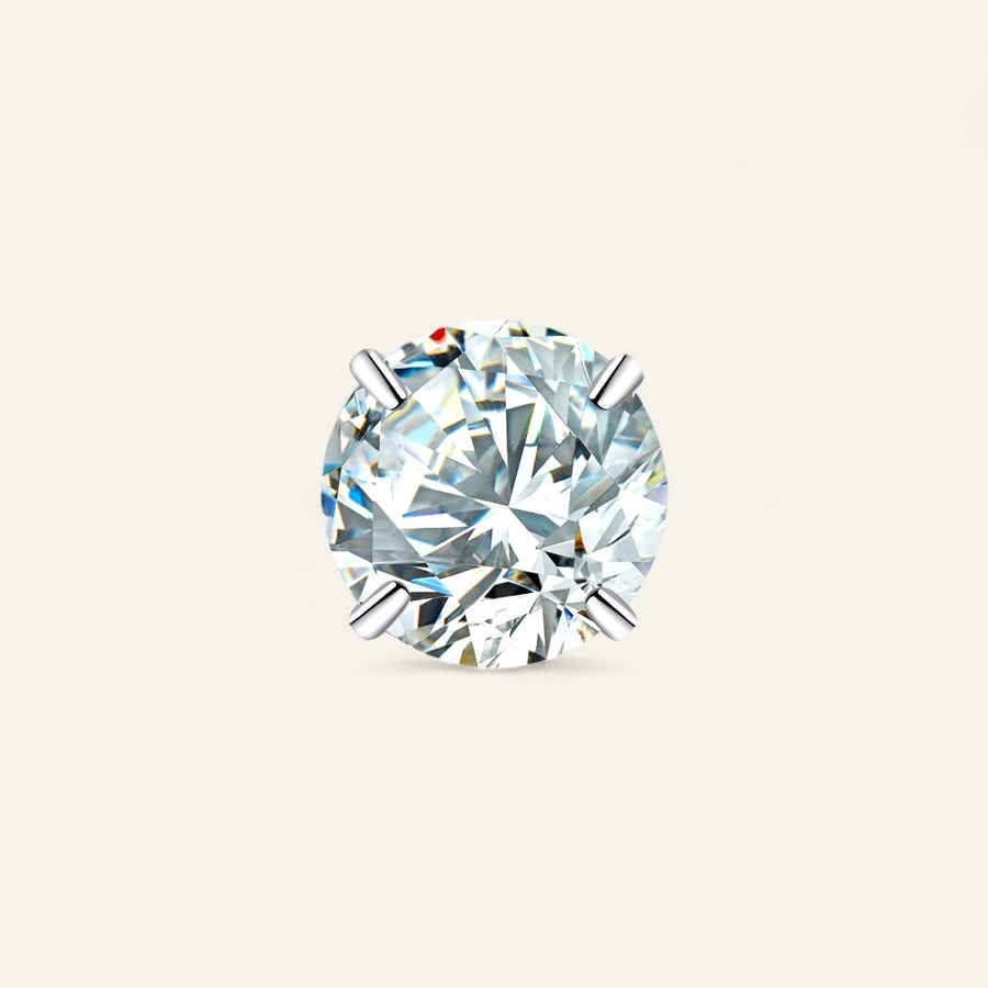 The Titanium 2.5mm Lab-Grown Diamond Prong Set Stud Top
