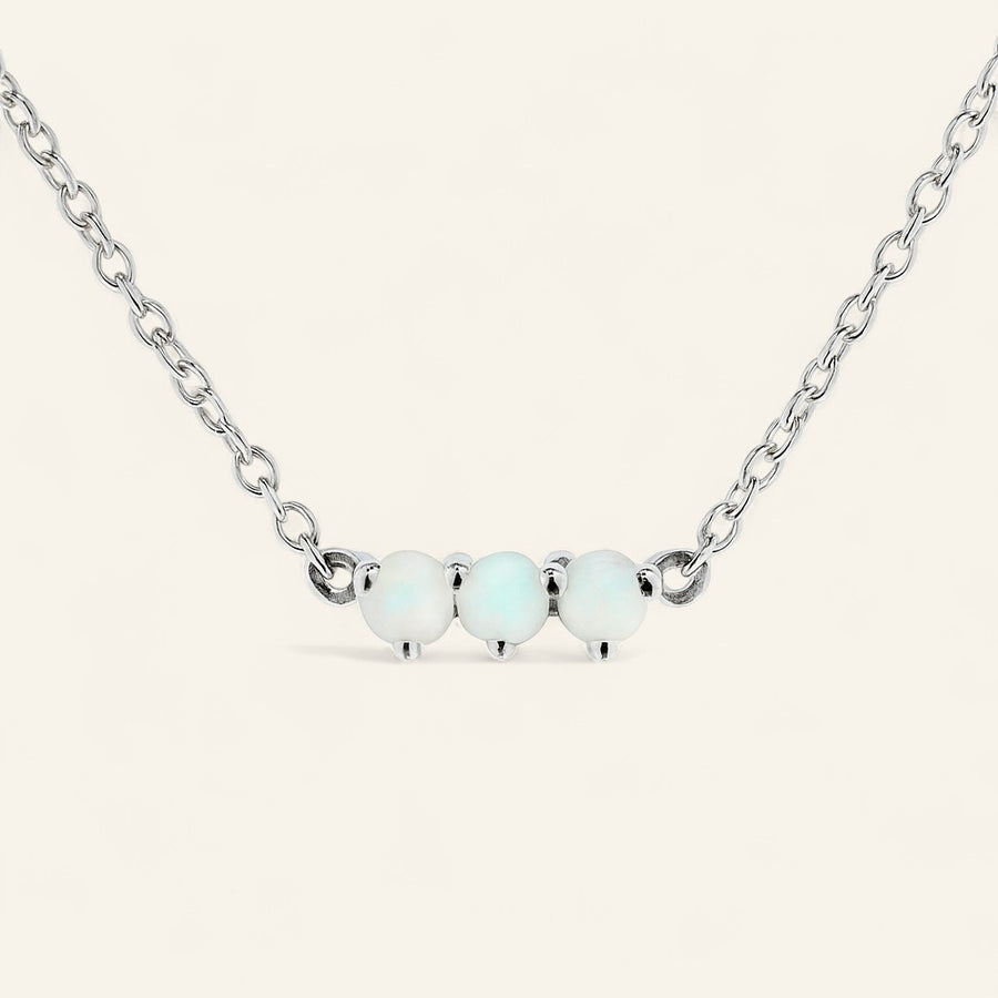 The Little Tri Choker in Silver