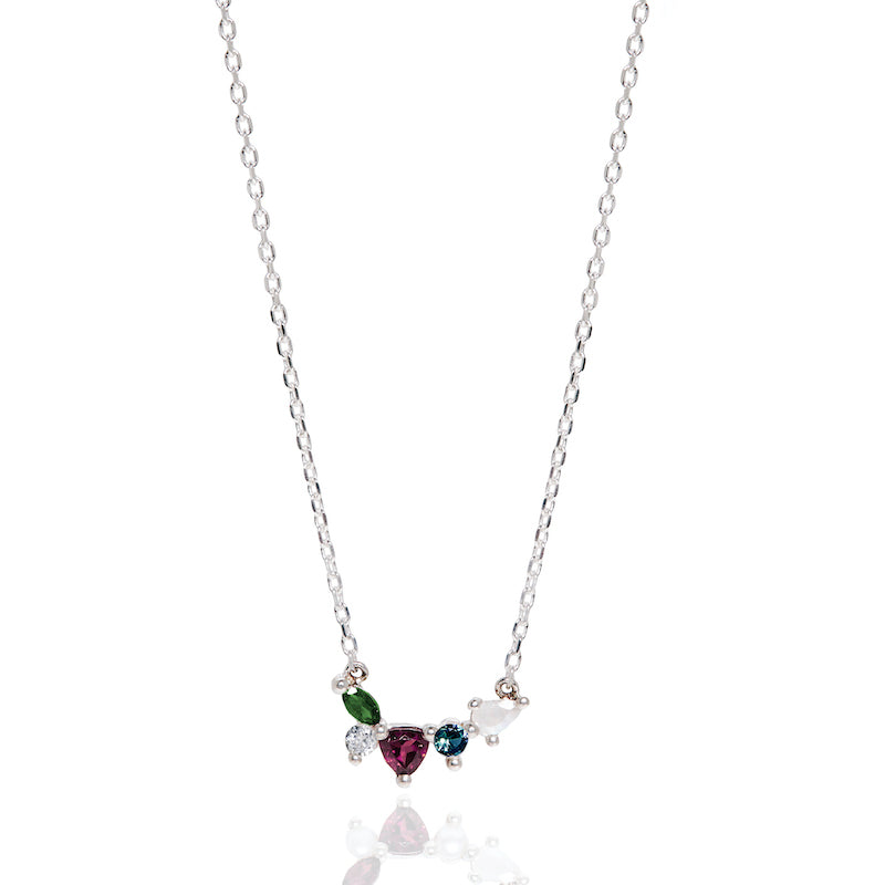 The Chaos Cluster Necklace (Tourmaline & Moonstone)