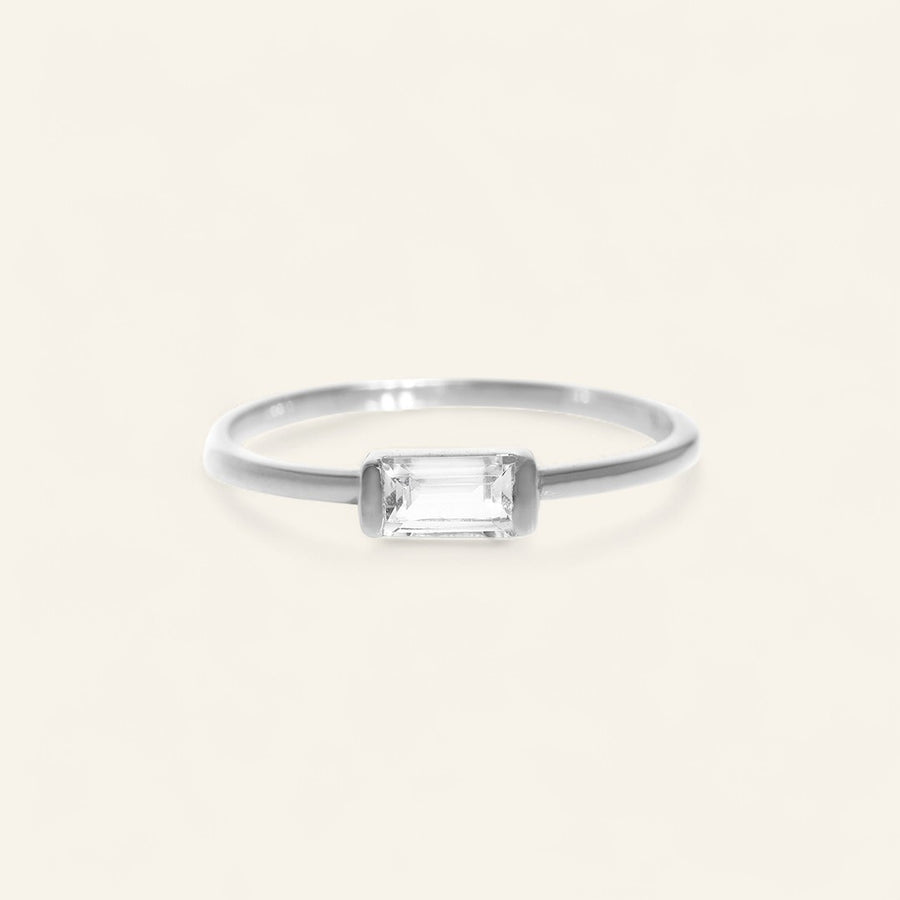 The Single Baguette Stacker Ring
