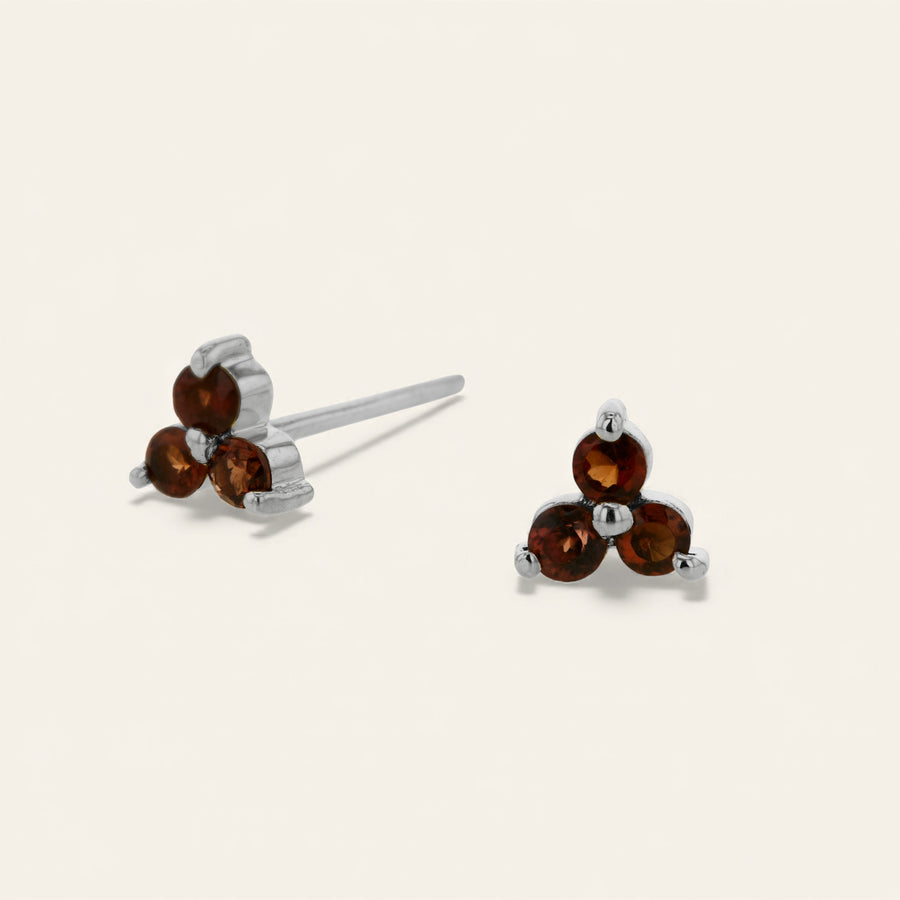 The Mini Tri Stone Stud
