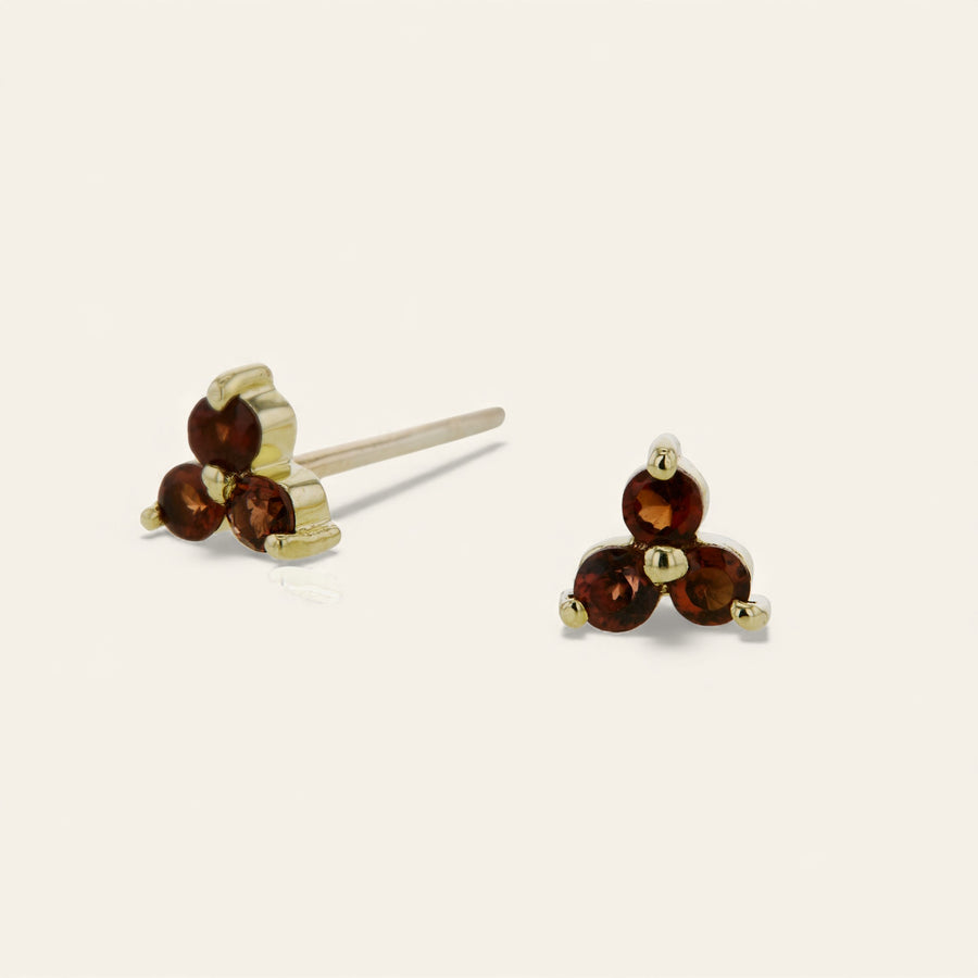 The Mini Tri Stone Stud