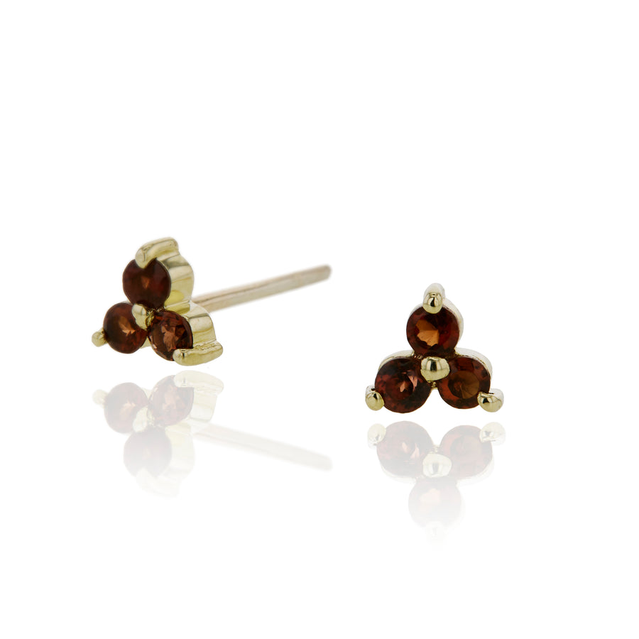 The Mini Tri Stone Stud