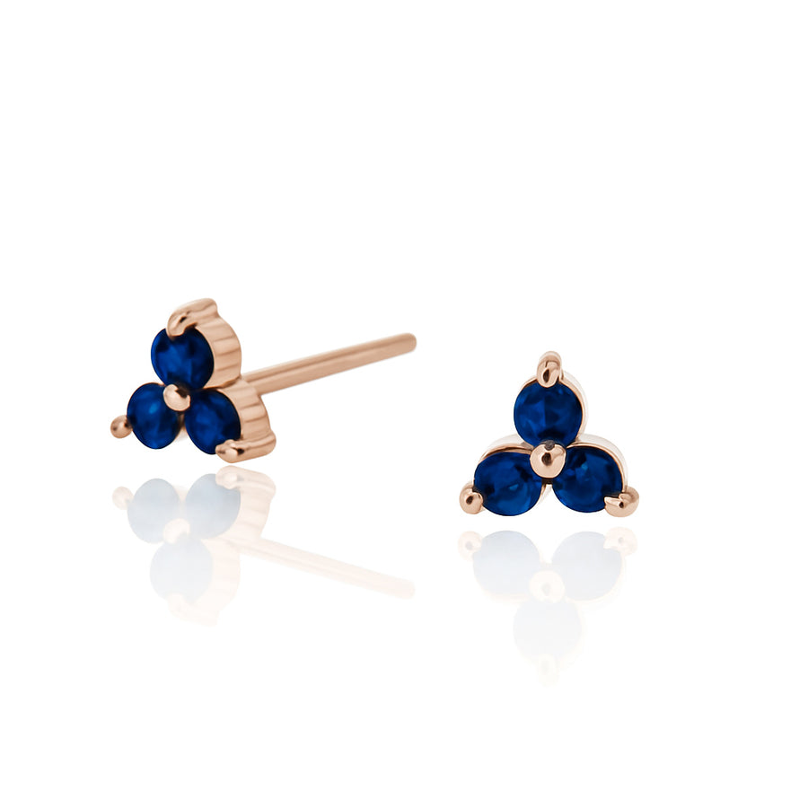 The Mini Tri Stone Stud