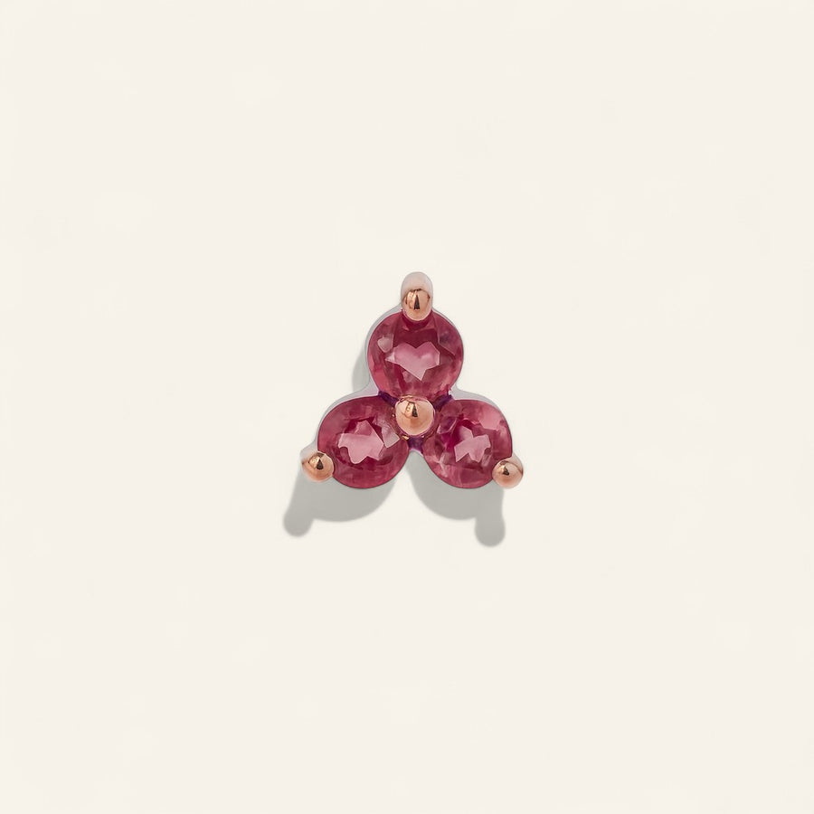 The Mini Tri Stone Stud