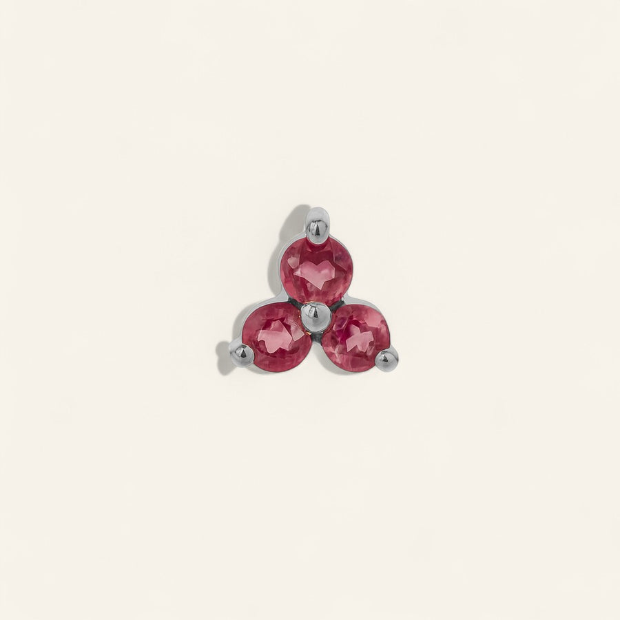 The Mini Tri Stone Stud