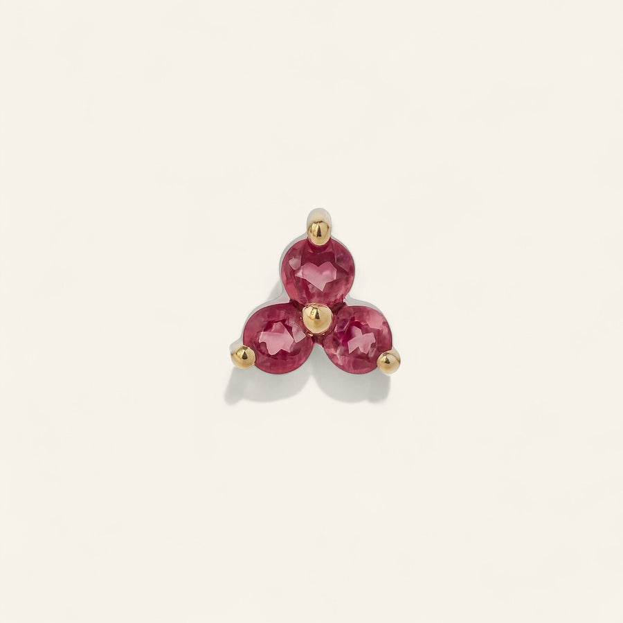 The Mini Tri Stone Stud