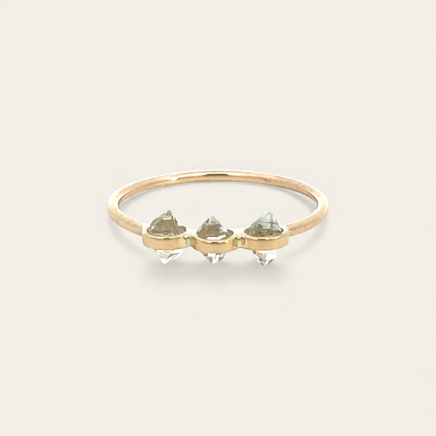 The Trio Herkimer Diamond Ring