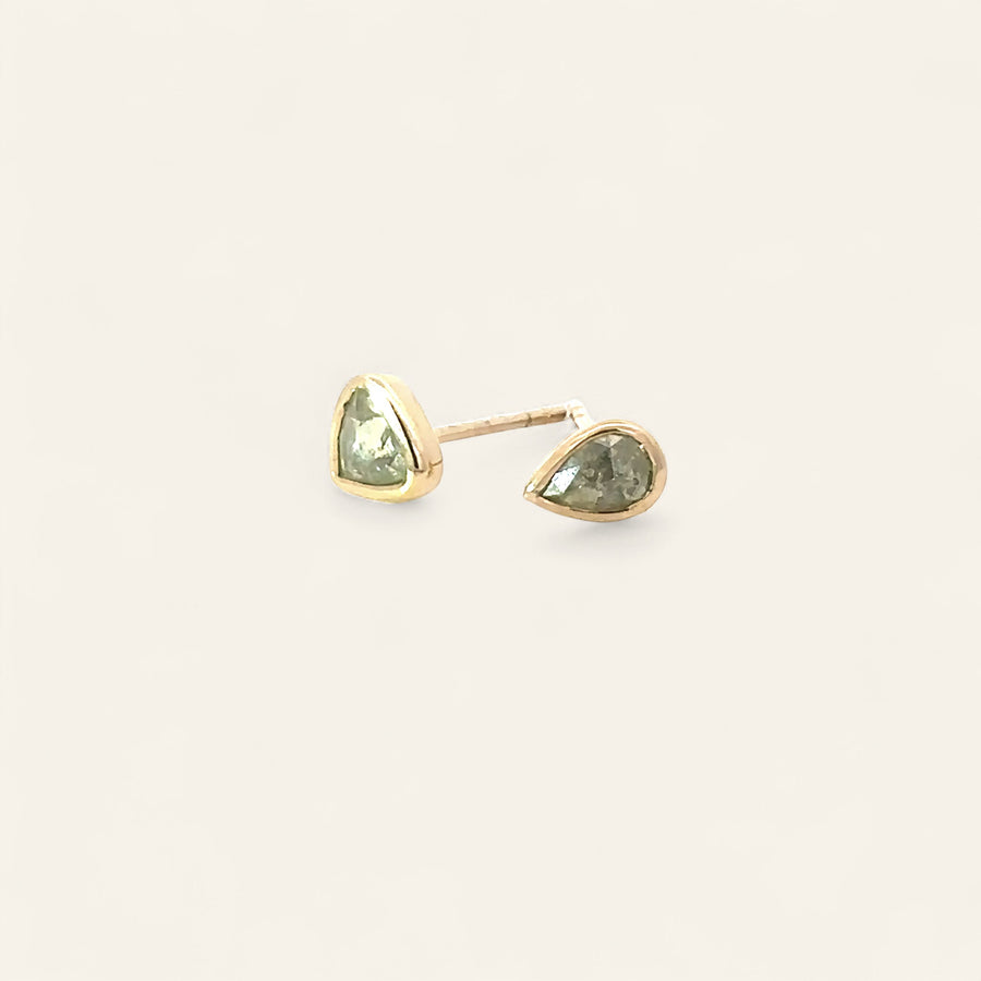 The Rose Cut Diamond Studs - No 3