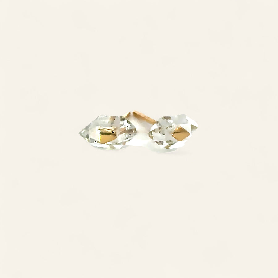 The Herkimer Diamond Studs