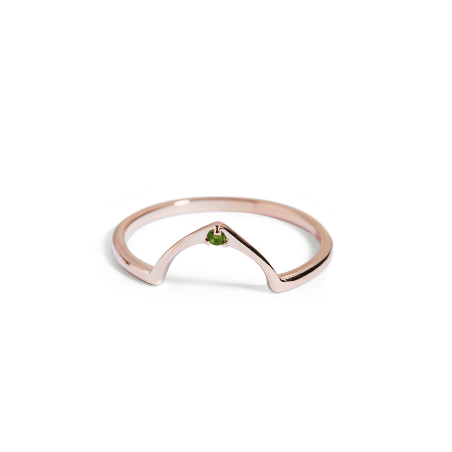 The Wishbone Ring in 9kt Gold