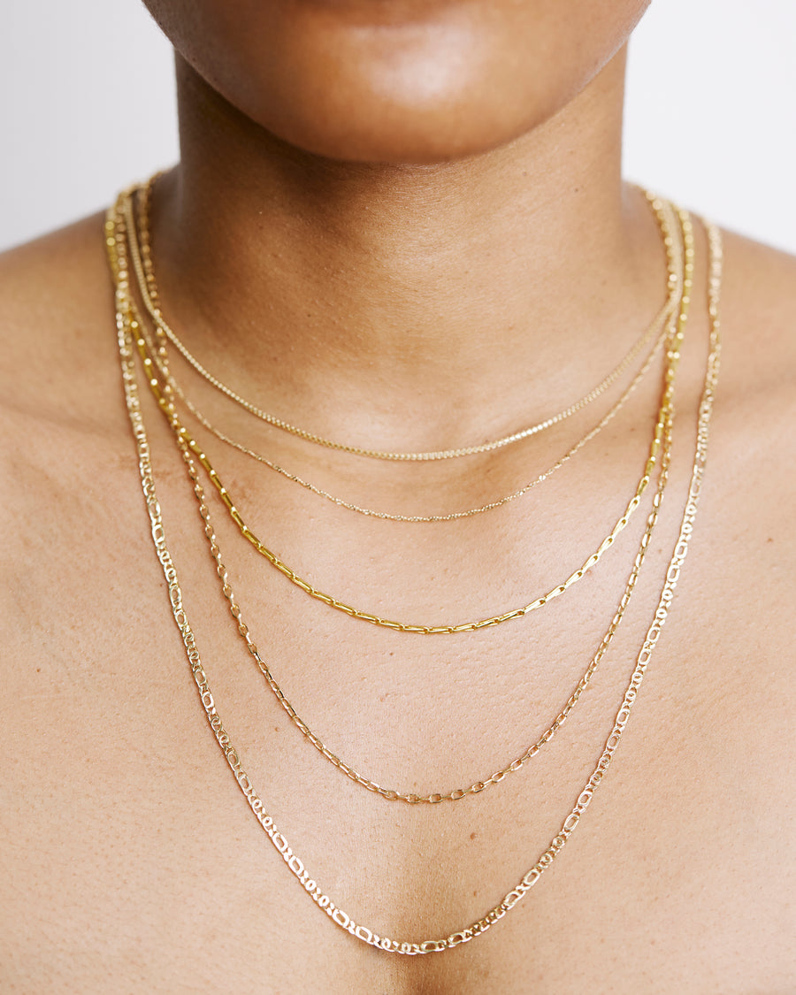 9kt Yellow Gold Singapore Chain / 25 Gauge / 45cm