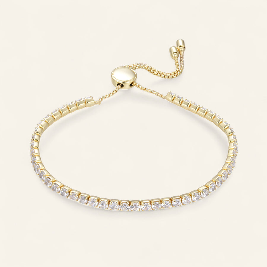 The Gold Adjustable Tennis Bracelet