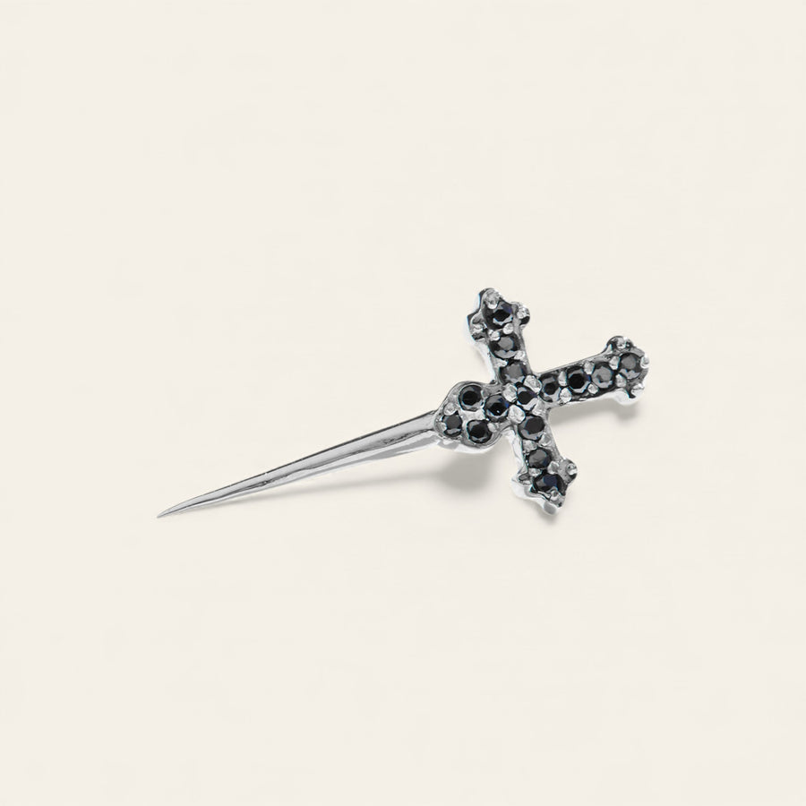 The Stoned Dagger Stud in Silver