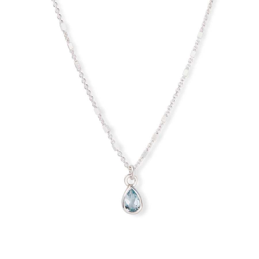 The 6x4 Pear Cut Stone Necklace