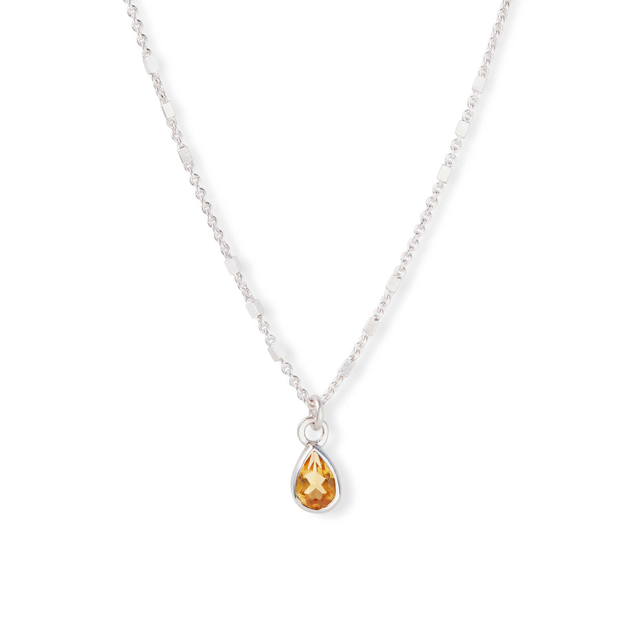 The 6x4 Pear Cut Stone Necklace