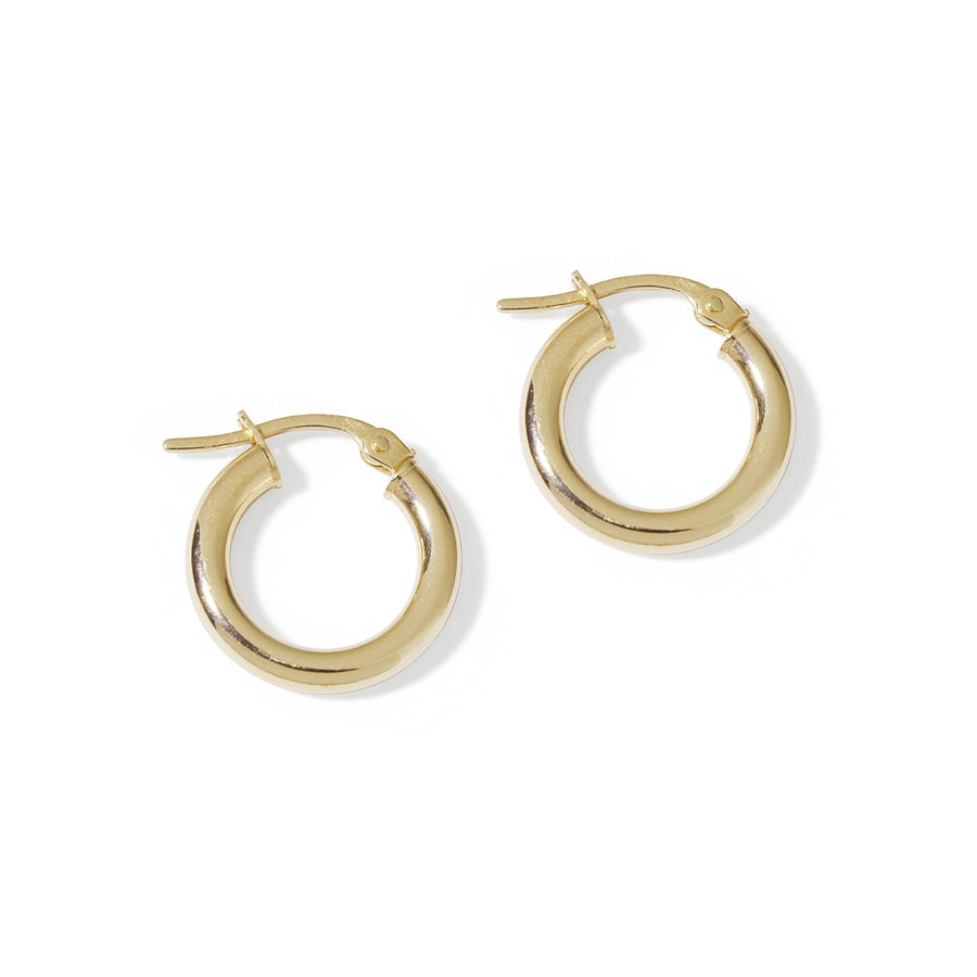 9CT GOLD EARRINGS - 15mm