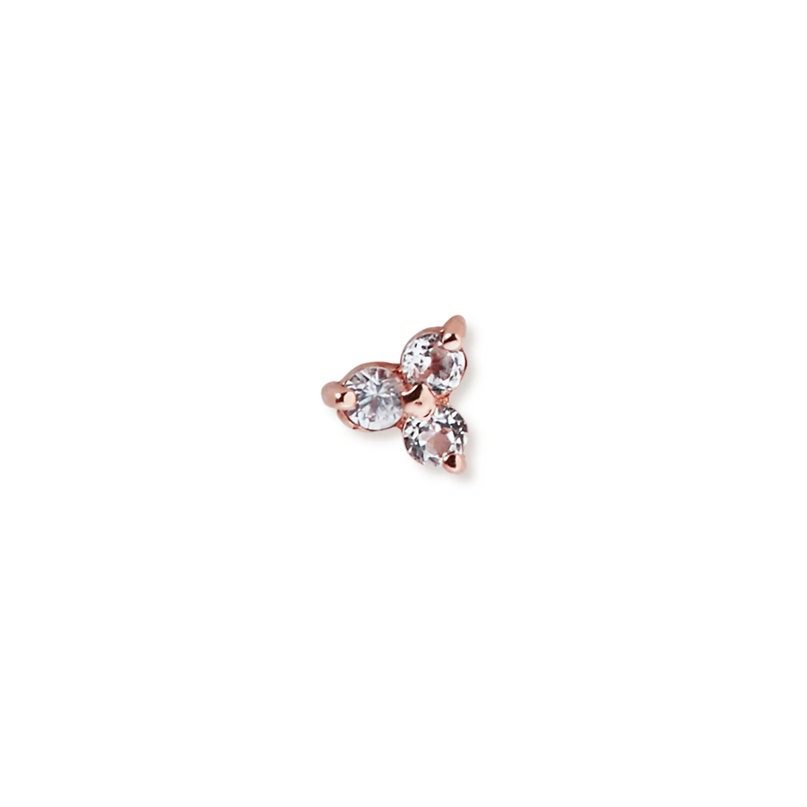 The Mini Tri Stone Stud