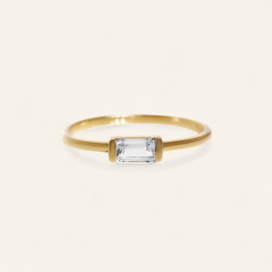 The Single Baguette Stacker Ring