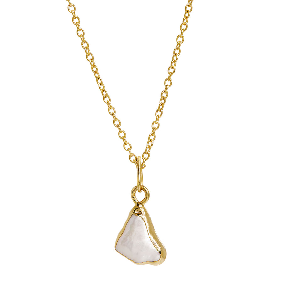The Organic Pearl Pendant Gold Vermeil Necklace