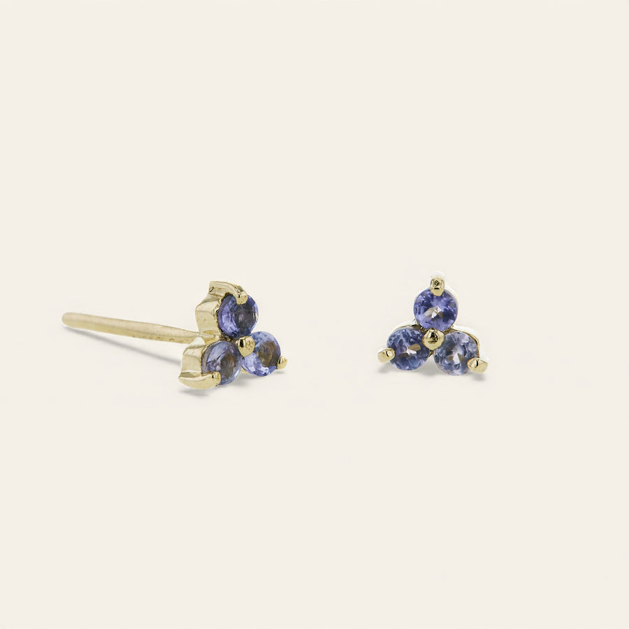 The Mini Tri Stone Stud