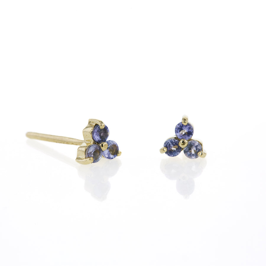 The Mini Tri Stone Stud