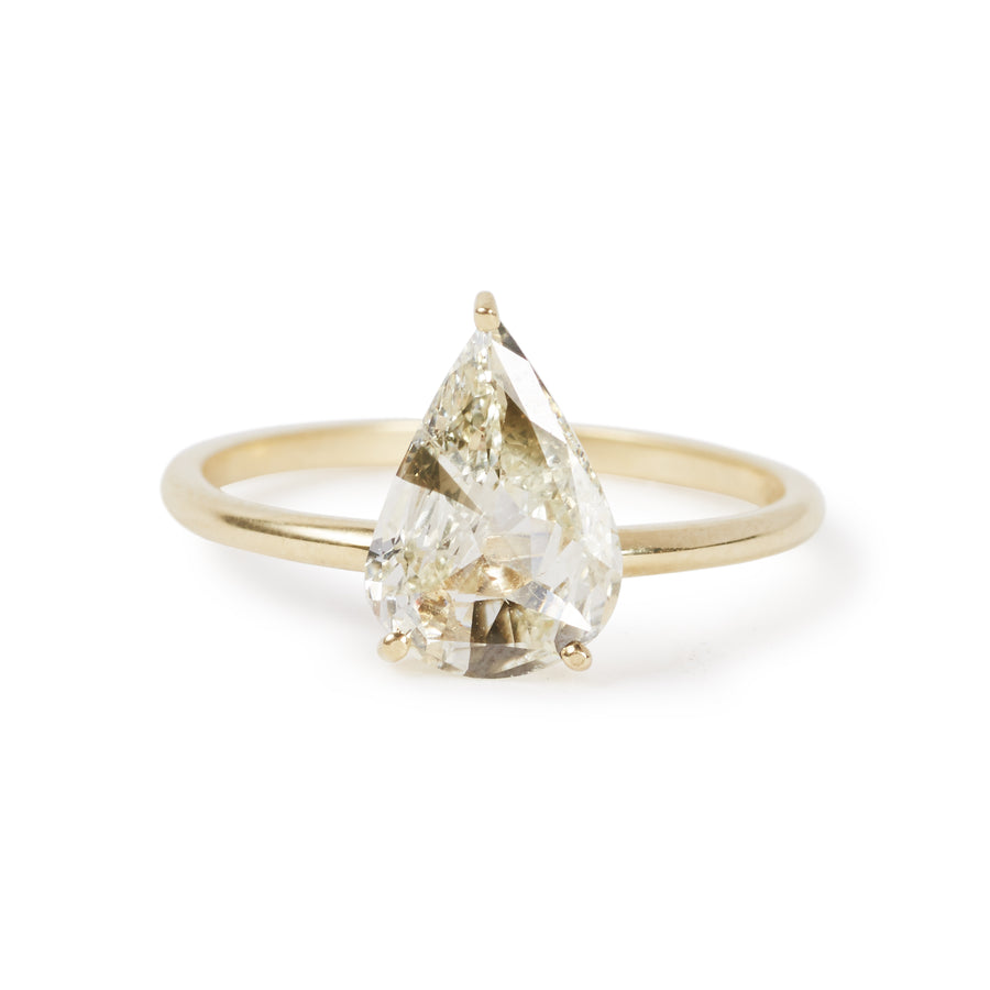 Pear Cut Diamond Ring