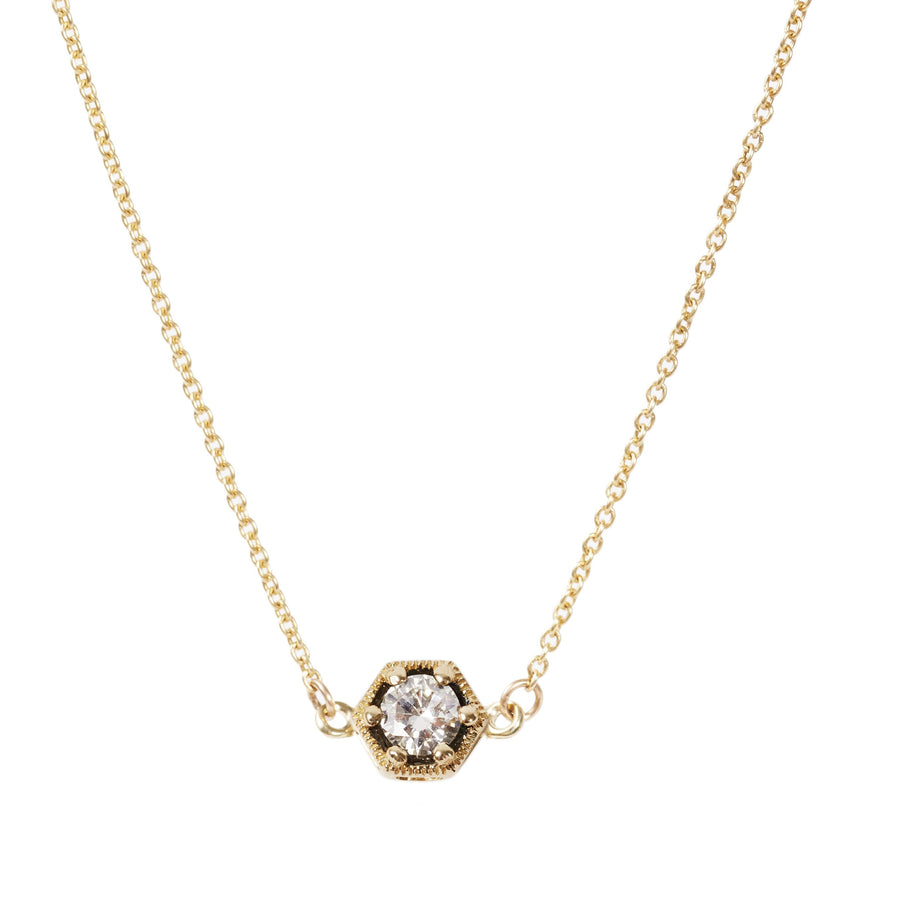 The Diamond Hexagon Necklace