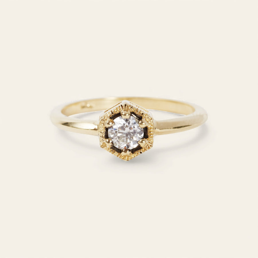 The Hexagon Diamond Ring
