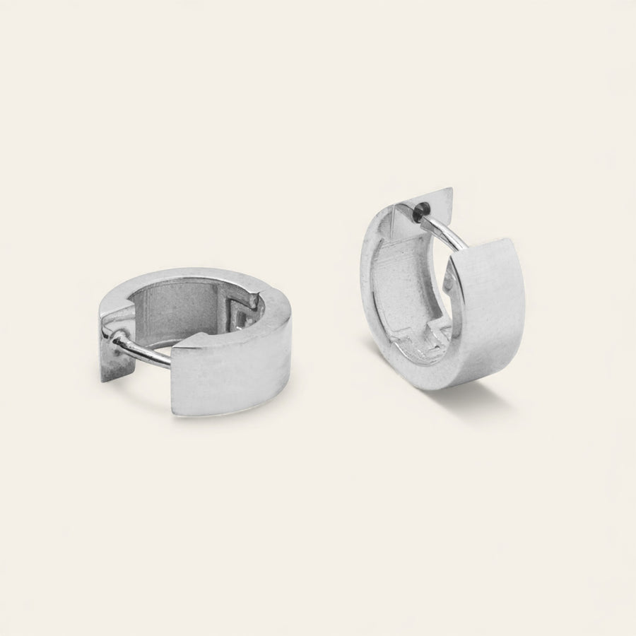 The Big Broad Huggie in Silver