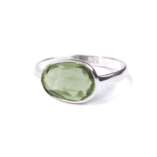 The Polki Gemstone Ring in Silver