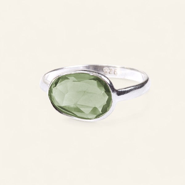 The Polki Gemstone Ring in Silver
