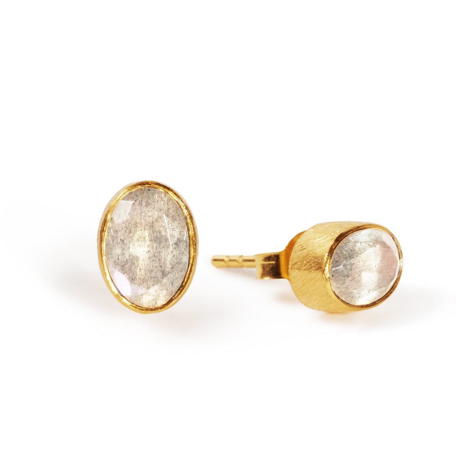 The Oval Stone Studs