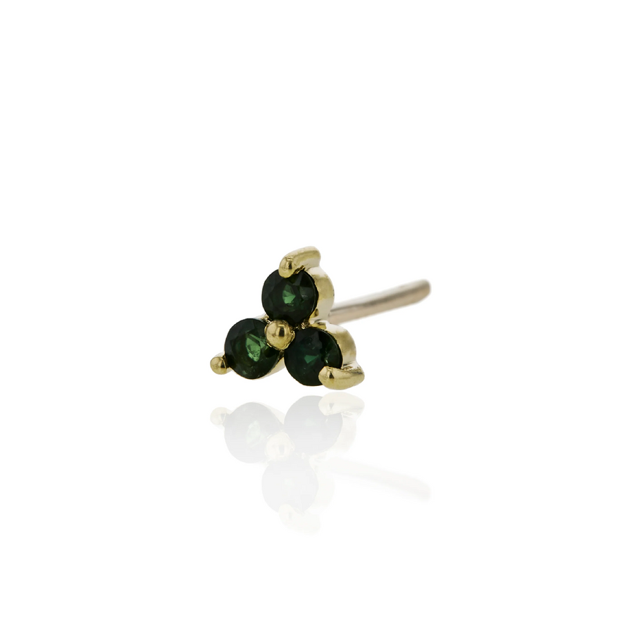 The Mini Tri Stone Stud